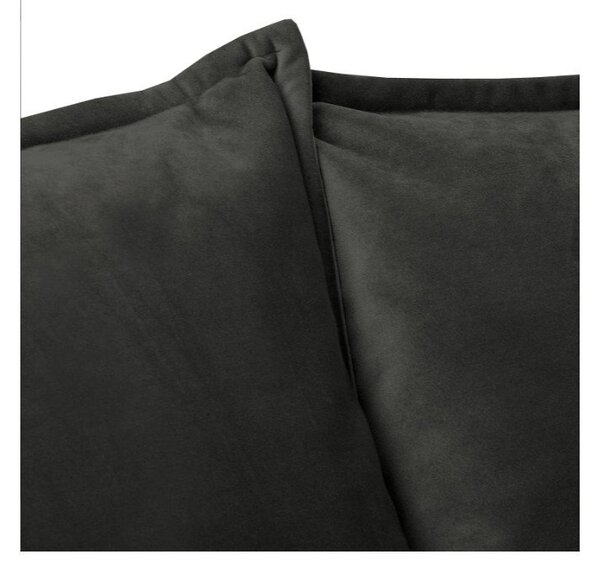 Ciemnoszara aksamitna sofa 138 cm Juli – Ropez
