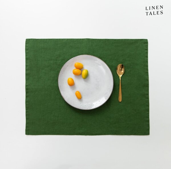 Lniana mata stołowa 35x45 cm True Green – Linen Tales
