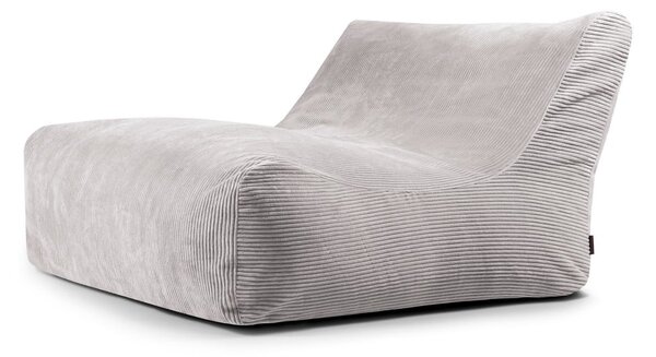 Jasnoszary sztruksowy worek do siedzenia Sofa Lounge – SLOWDOWN