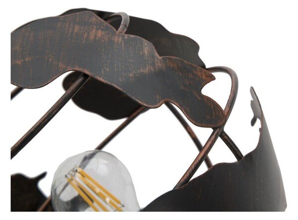 Czarna lampa stołowa z metalowym kloszem (wysokość 40 cm) World Industry – Mauro Ferretti