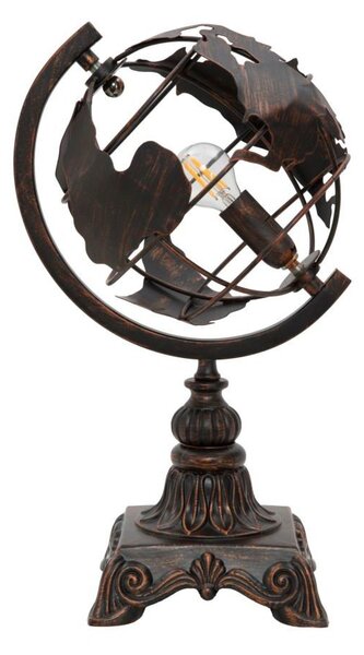 Czarna lampa stołowa z metalowym kloszem (wysokość 40 cm) World Industry – Mauro Ferretti