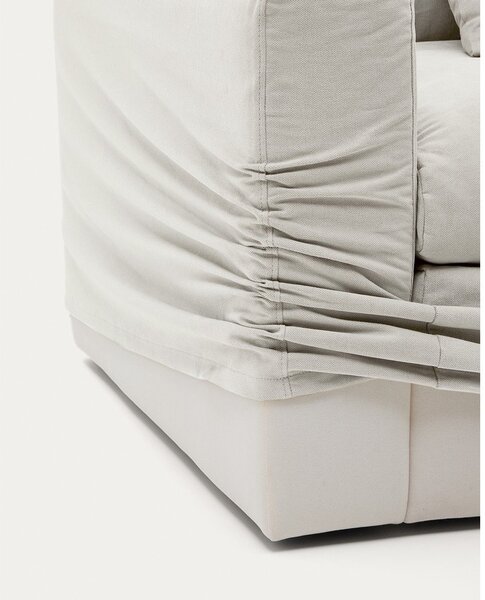 Biała lniana sofa 240 cm Nora – Kave Home