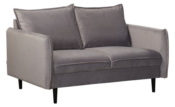 Szara aksamitna sofa 138 cm Juli – Ropez