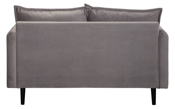 Szara aksamitna sofa 138 cm Juli – Ropez