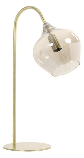 Lampa stołowa w kolorze brązu (wysokość 50,5 cm) Rakel – Light & Living