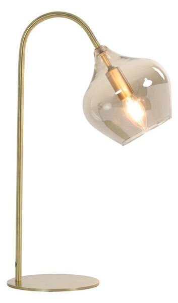 Lampa stołowa w kolorze brązu (wysokość 50,5 cm) Rakel – Light & Living