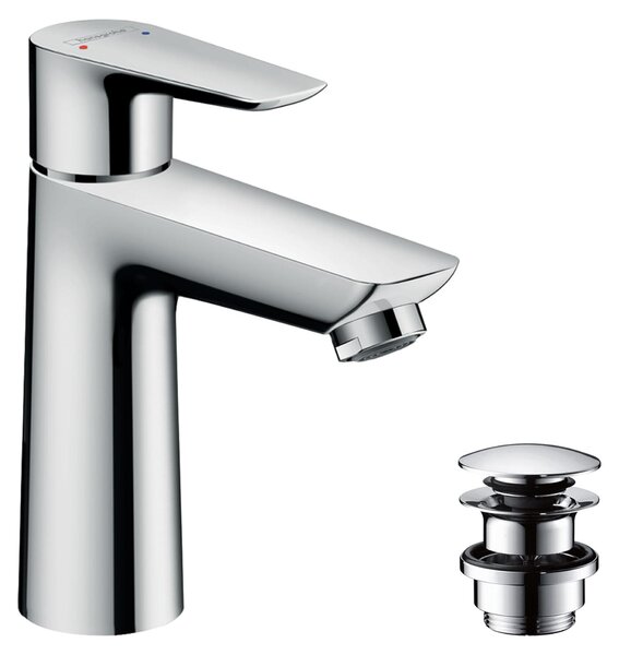 Bateria umywalkowa z systemem Push-Open, chrom