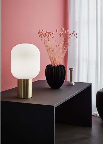Lampa stołowa Markslöjd Brooklyn Brushed Brass