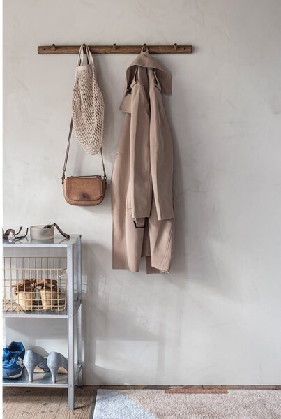 Brązowy wieszak ścienny z litego drewna dębowego 72 cm Roots – Mette Ditmer Denmark