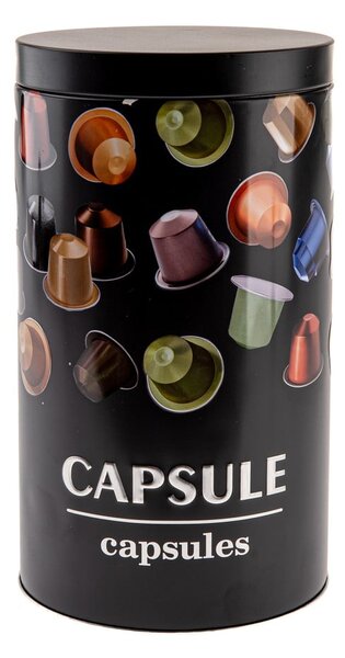 Czarny pojemnik na kapsułki z kawą Black3D – Dakls