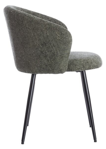Metalowe fotele jadalniane zestaw 2 szt. w kolorze khaki Radaja – Light & Living