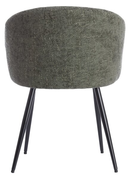 Metalowe fotele jadalniane zestaw 2 szt. w kolorze khaki Radaja – Light & Living