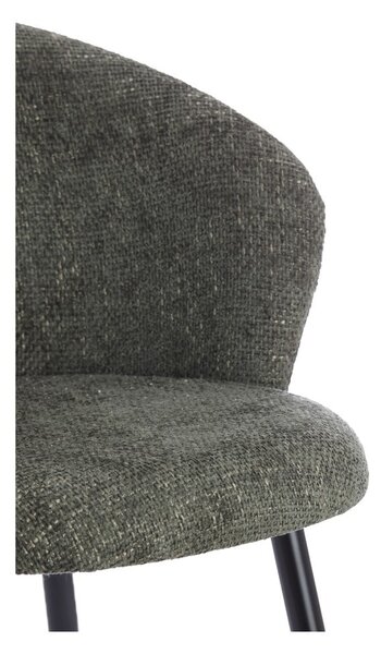 Metalowe fotele jadalniane zestaw 2 szt. w kolorze khaki Radaja – Light & Living