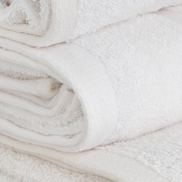 Biały bawełniany ręcznik frotte 30x50 cm Simple – Casa Selección