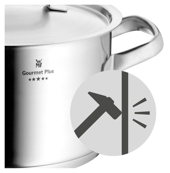 Zestaw garnków ze stali nierdzewnej 7 szt. Gourmet – WMF