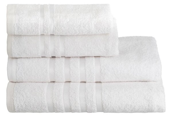 Biały bawełniany ręcznik frotte 30x50 cm Simple – Casa Selección