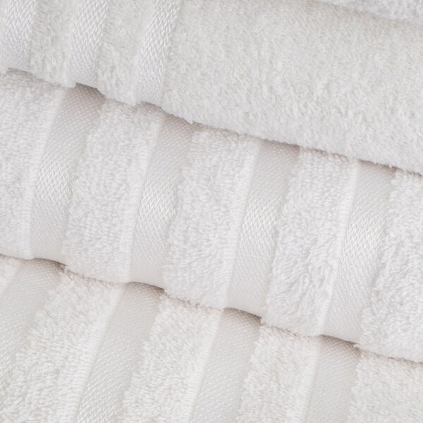 Biały bawełniany ręcznik frotte 30x50 cm Simple – Casa Selección