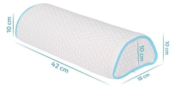 Poduszka ergonomiczna wypełniona pianką pamięciową 18x42 cm – Mila Home
