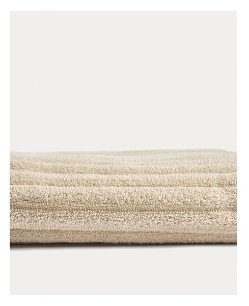 Beżowy bawełniany ręcznik frotte 50x90 cm Navira – Kave Home