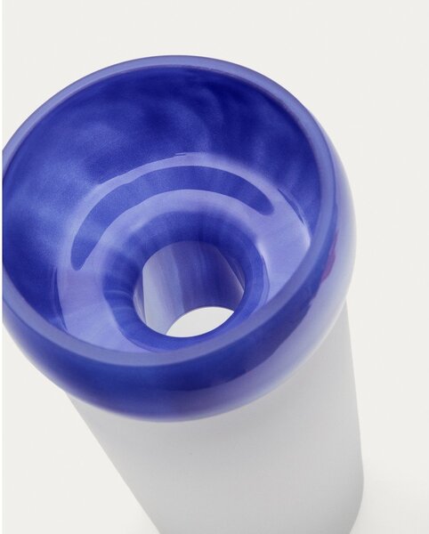 Niebieski szklany wazon (wysokość 30,5 cm) Kelse – Kave Home