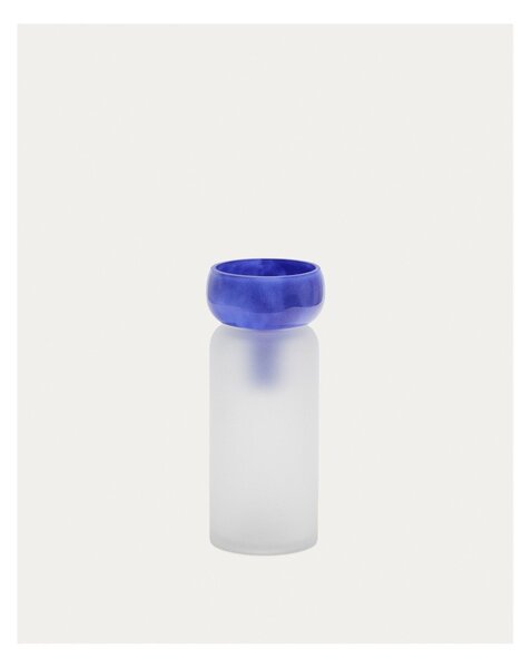 Niebieski szklany wazon (wysokość 30,5 cm) Kelse – Kave Home