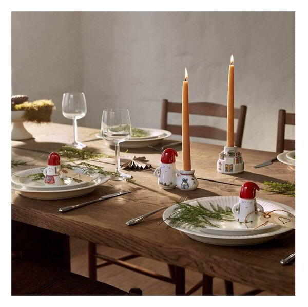 Ceramiczny świecznik ze świątecznym motywem Hammershøi Christmas Gifts – Kähler Design