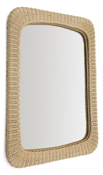 Lustro ścienne z rattanową ramą 58x79 cm Zilna – Kave Home