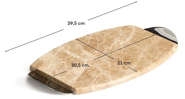 Marmurowa deska do serwowania 39,5 x 21 cm Adoma – Kave Home