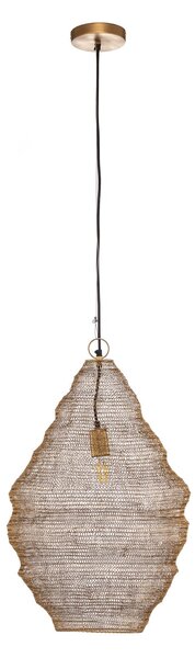 Lampa Wisząca Lindby, Kaviya, ściemnialny, złoty | mosiężny, salon, metal, design
