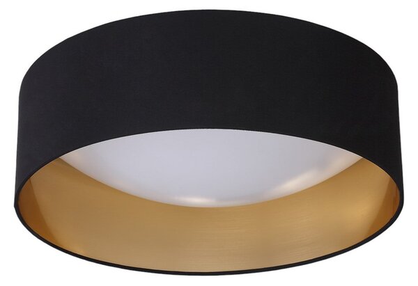 Lampa Sufitowa Lindby, Coleen, czarny, salon, tkanina | tekstylia, nowoczesny