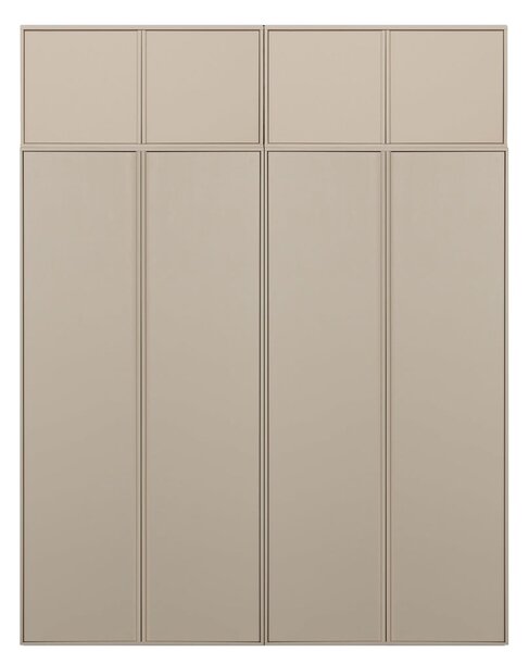 Kremowa szafa modułowa z litego drewna sosnowego 200x250 cm Daily – vtwonen