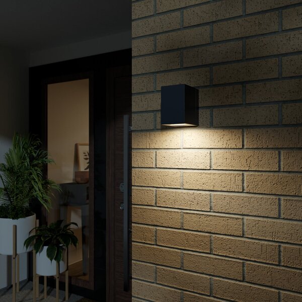 Zewnętrzna Lampa Lucande, LORIK, czarny, metal, nowoczesny