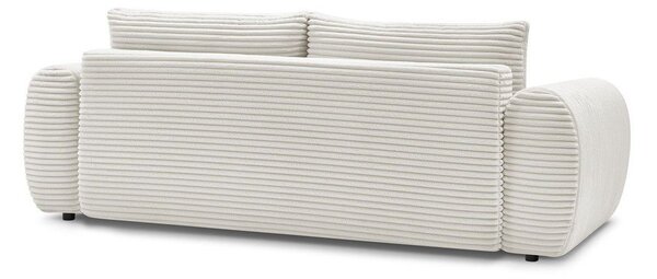 Kremowa sztruksowa rozkładana sofa 257 cm Lucien – Bobochic Paris