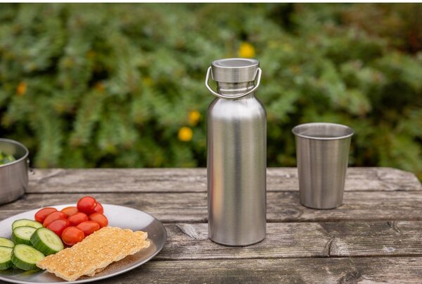 Butelka ze stali nierdzewnej w kolorze srebra 650 ml – Esschert Design