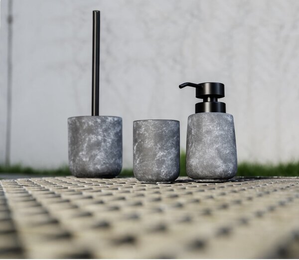 Szara ceramiczna szczotka do WC Sacile – Wenko