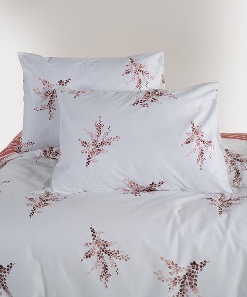Biało-różowa pościel dwuosobowa z bawełny renforcé 240x220 cm Breeze Floral – Mila Home Luxury