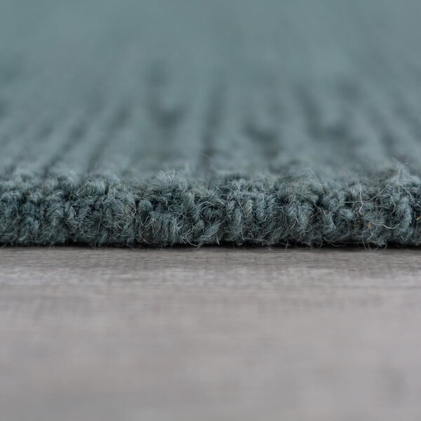 Szaroniebieski wełniany dywan tkany ręcznie 200x290 cm Harris Boucle – Flair Rugs