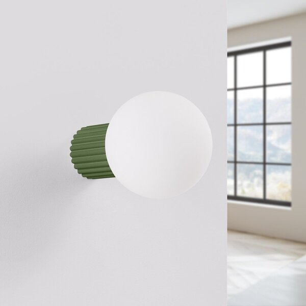 Zielony kinkiet ø 12 cm Orbital – Sollux