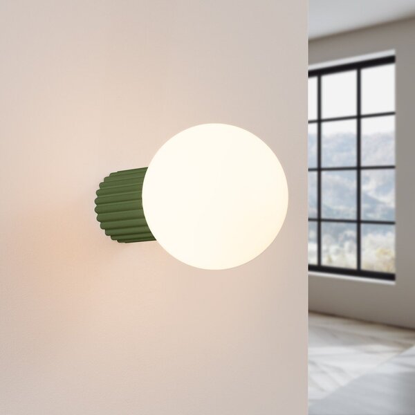 Zielony kinkiet ø 12 cm Orbital – Sollux