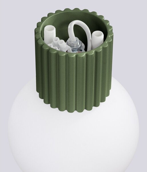 Zielony kinkiet ø 12 cm Orbital – Sollux