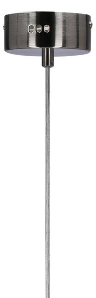 Szara lampa wisząca LED ze szklanym kloszem Lukka – Candellux Lighting