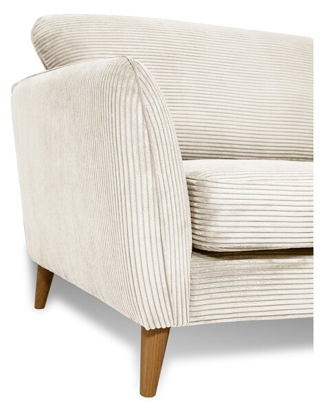 Biała sztruksowa sofa 170 cm Paris – Scandic