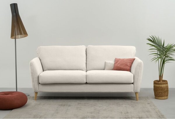 Biała sztruksowa sofa 170 cm Paris – Scandic