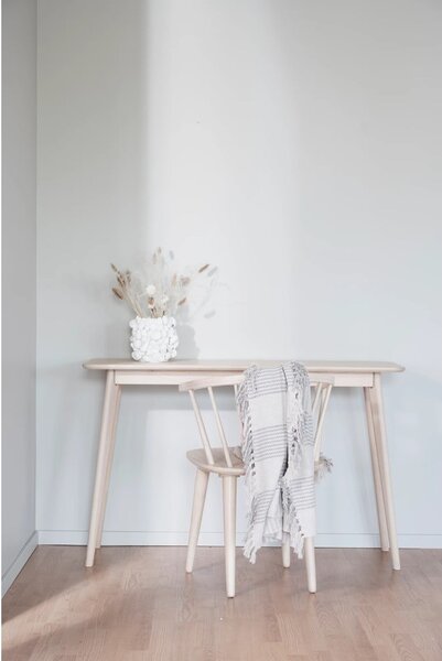 Naturalna konsola w dekorze dębu 120x40 cm Yumi – Rowico