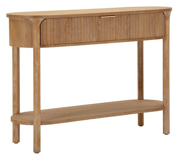 Konsola z litego drewna jodłowego w naturalnym kolorze 40x110 cm Gothenburg – Mauro Ferretti