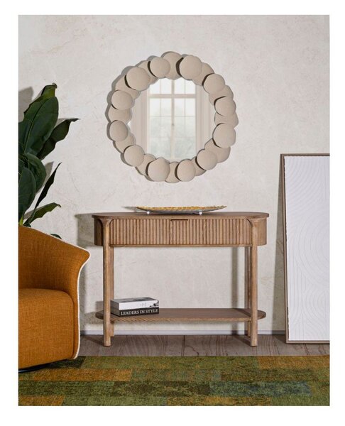 Konsola z litego drewna jodłowego w naturalnym kolorze 40x110 cm Gothenburg – Mauro Ferretti