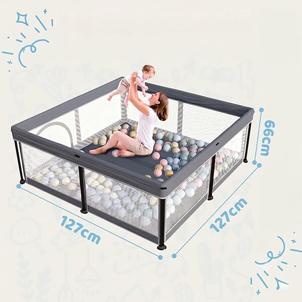 Nestplay™ Składany Kojec Dla Dziecka (127 X 127 Cm)
