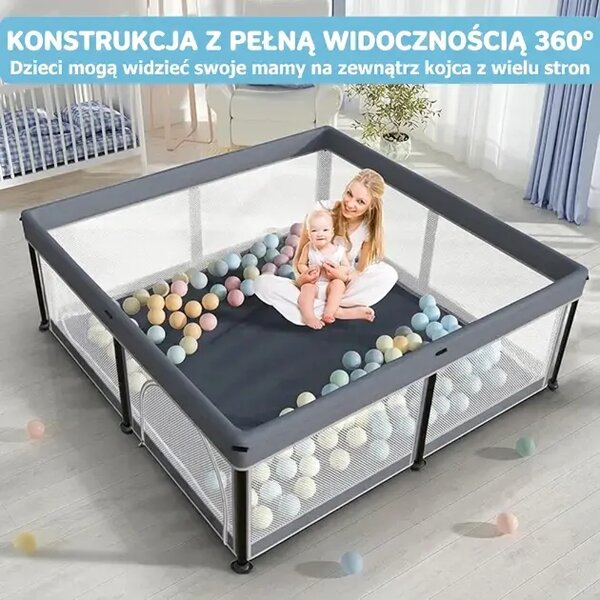 Nestplay™ Składany Kojec Dla Dziecka (127 X 127 Cm)