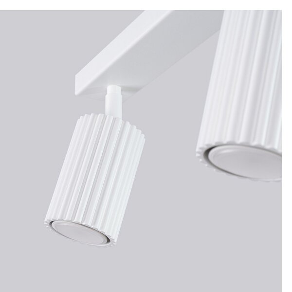 Biała lampa punktowa 6,5x45 cm Gleam – Sollux
