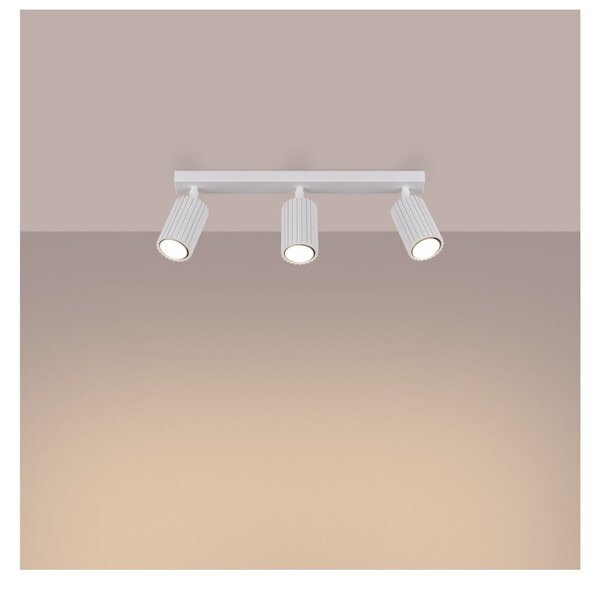 Biała lampa punktowa 6,5x45 cm Gleam – Sollux